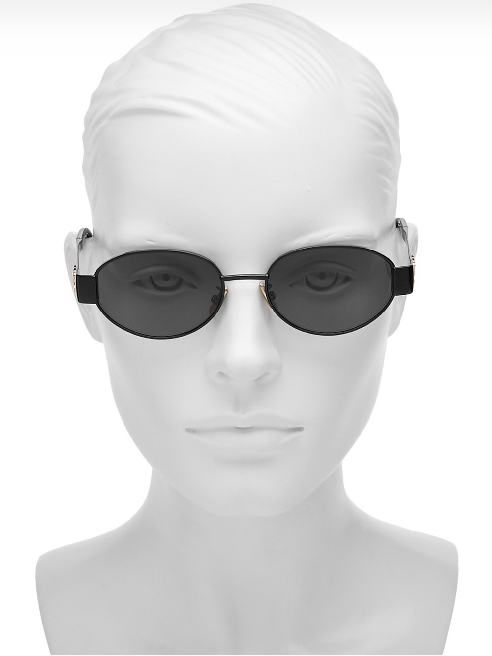 CELINE Triomphe Metal Round Sunglasses, 54mm - Picture 3 of 12